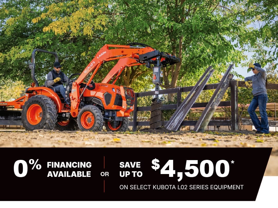 Save on Select L02 Series Tractors