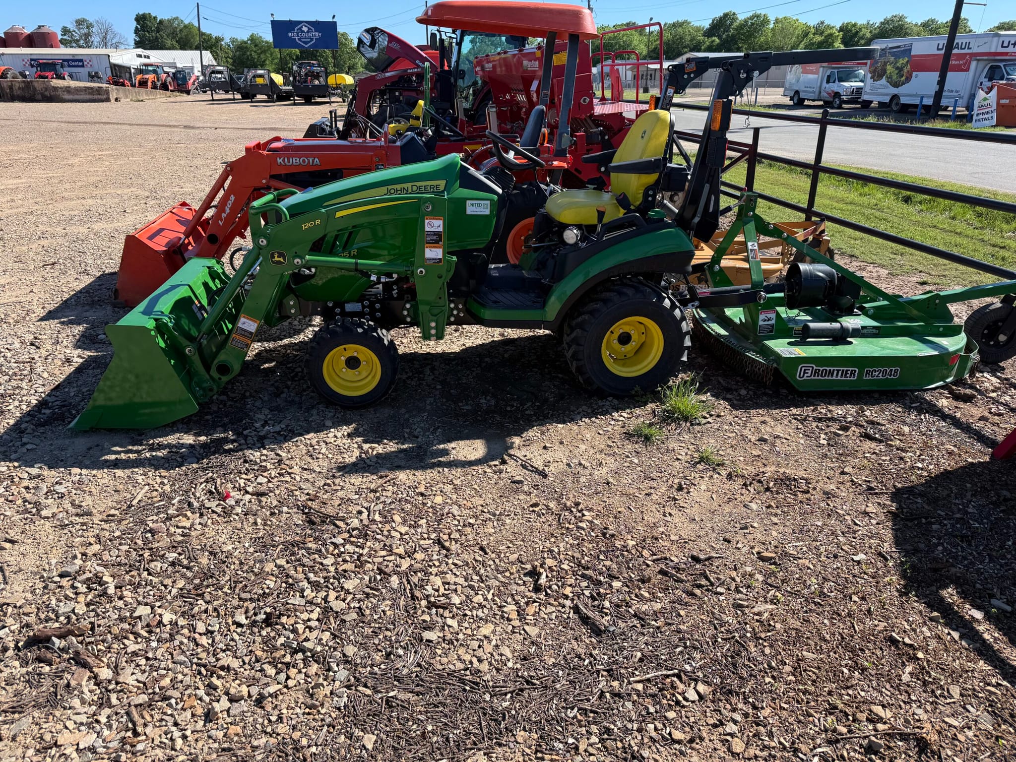 John Deere 1025R w/ RC1248 Cutter