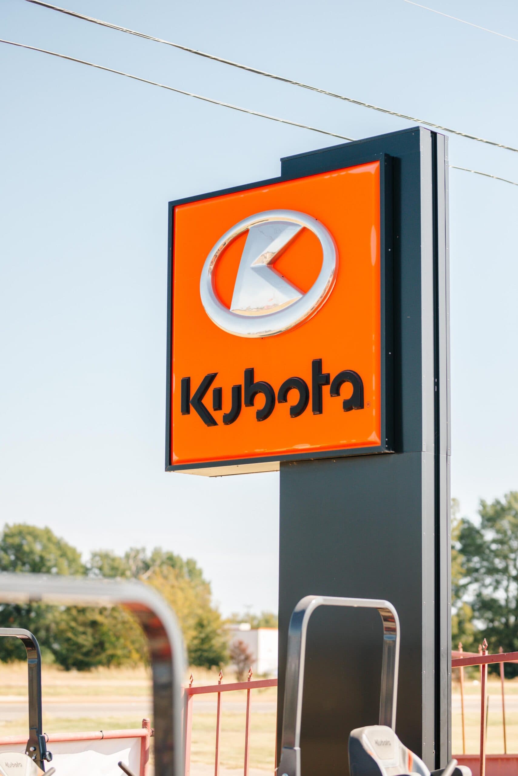 Kubota dealership sign.